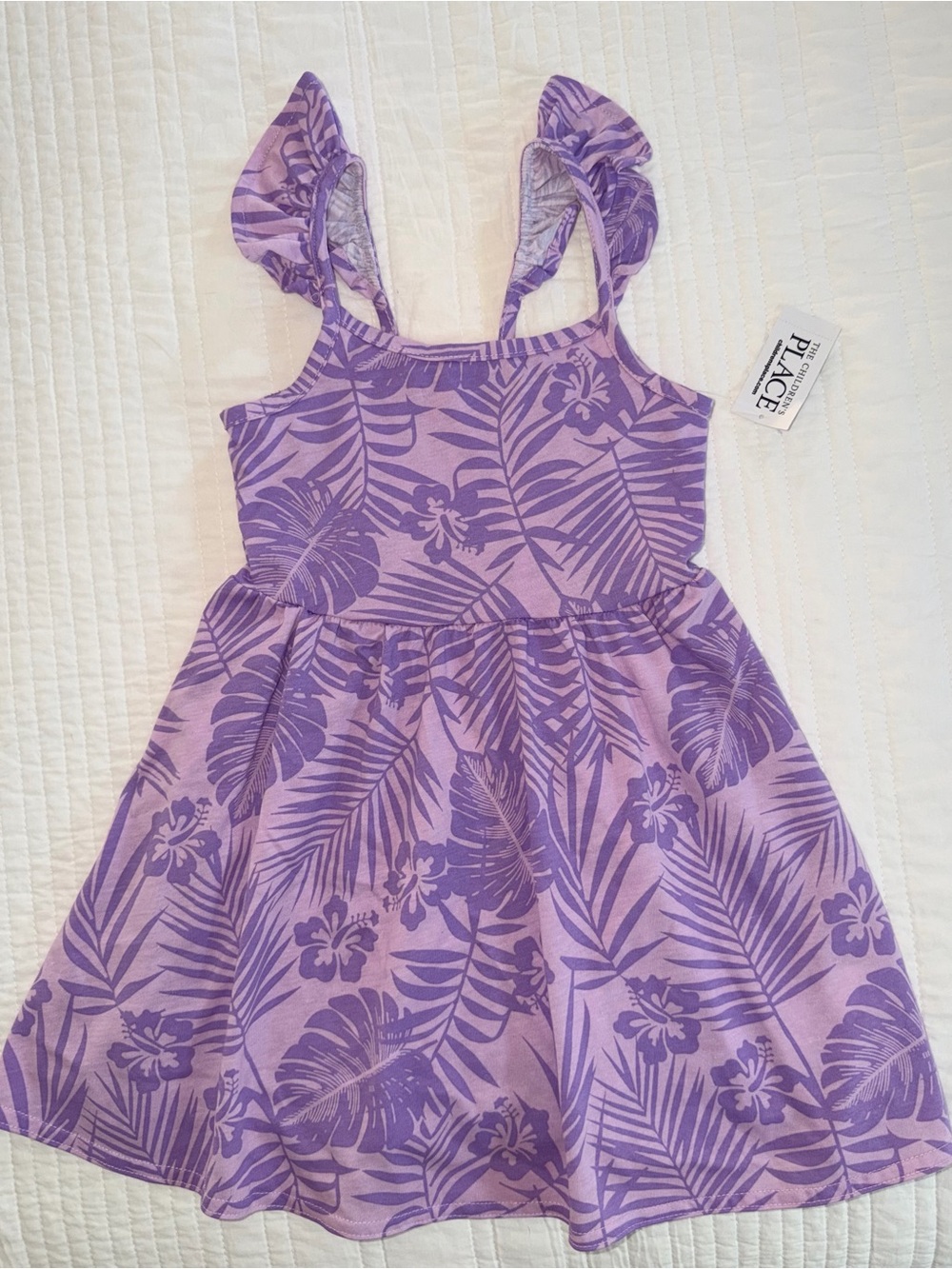 The Children's Place Purple Floral Sleeveless Sundress NWT 3T